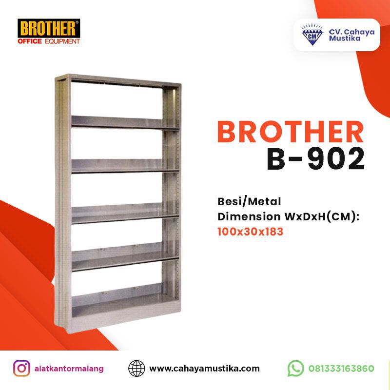 Rak Buku Metal Brother B-902