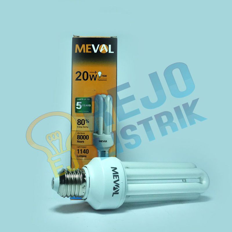Lampu PLC/ CFL 3U Meval 20 Watt CDL