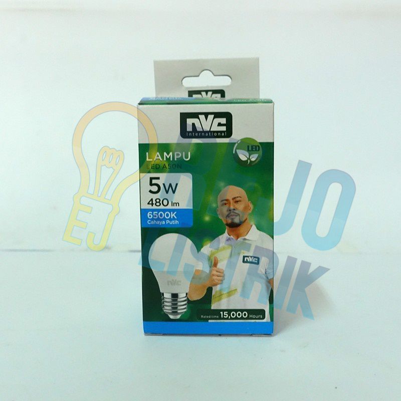Lampu Led Bulb NVC 5 Watt E27 CDL/ Putih