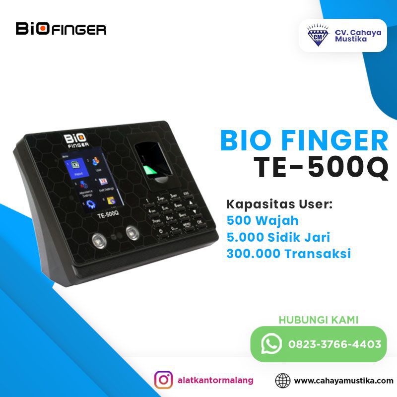 Mesin absensi BIO FINGER TE-500Q