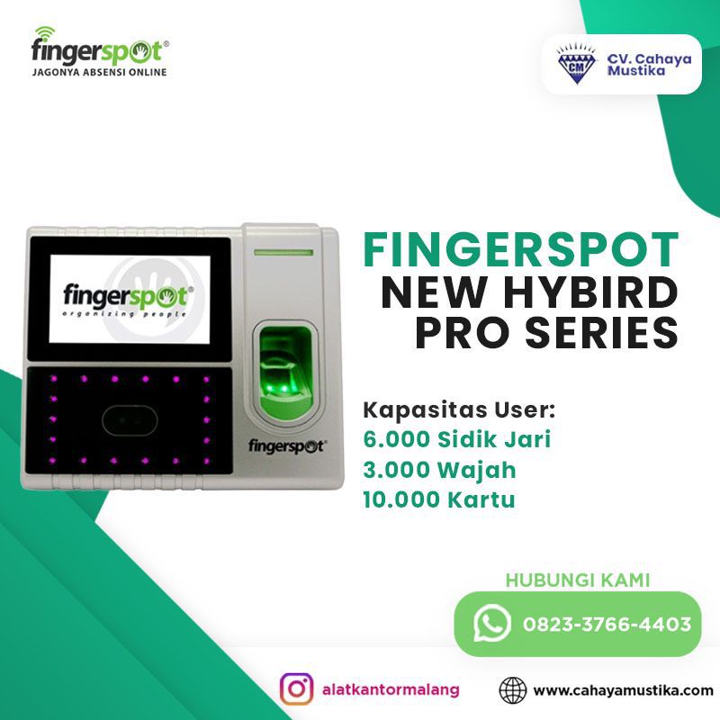 Mesin absensi FINGERSPOT New Hybird Pro Series