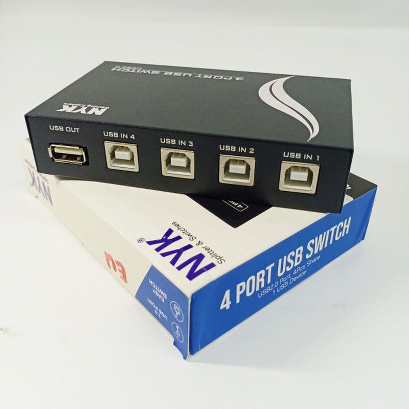 Nyk sharing printer usb switch 4 port