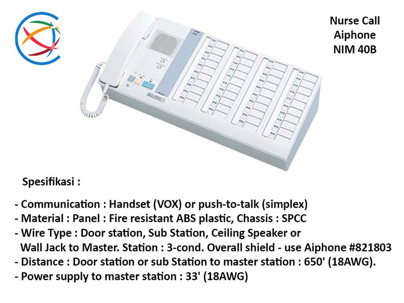 Telepon Perawat Nurse Call Aiphone NIM 40B