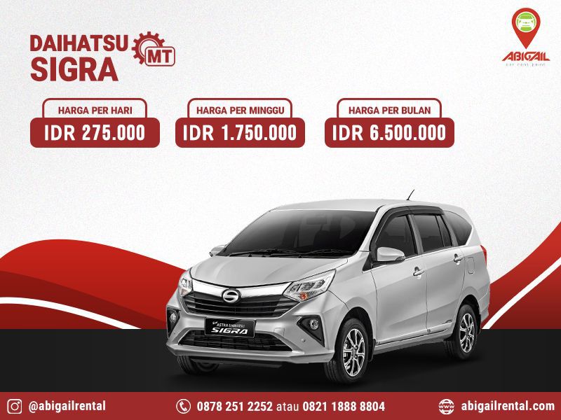 Rental Mobil Sigra Manual Bulanan