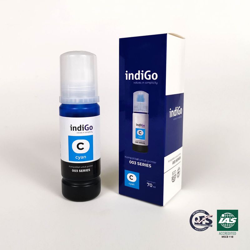 Tinta Compatible Indigo Cyan Untuk Epson Series L L L