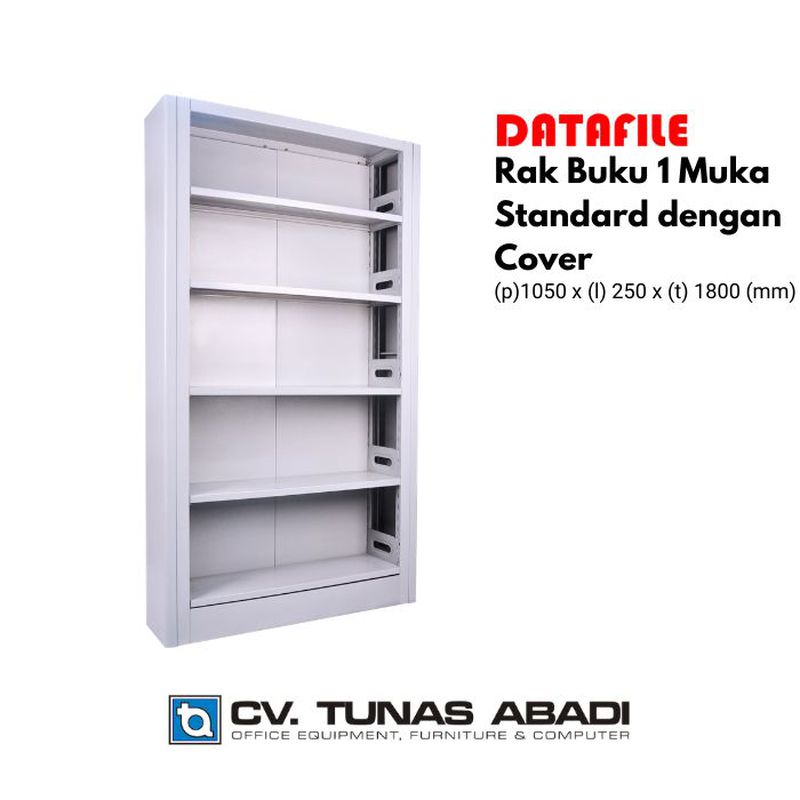 Rak Buku 1 Muka Standard Dengan Cover