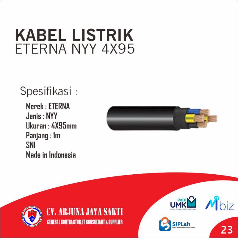 KABEL ETERNA NYY @1M 4X95