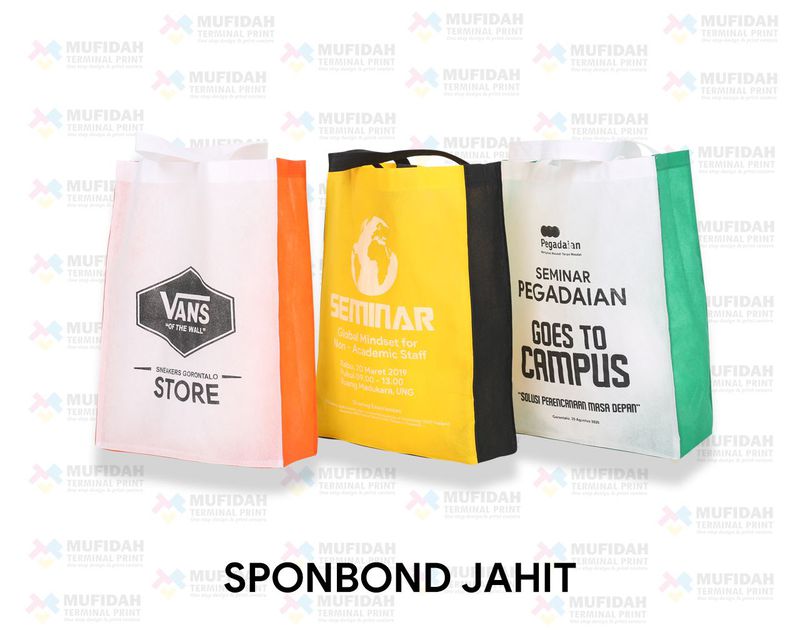 Sablon Tas Spunbound jahit