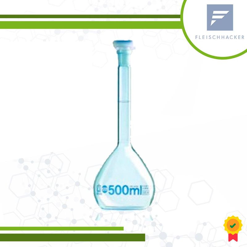 Volumetric flask, BLAUBRAND®, A, DEM, 500 ml, PP stopper Brand