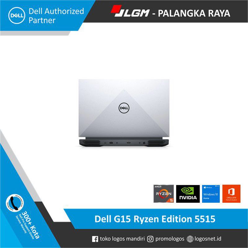 Laptop Gaming Dell G15 5515-R5 5600H/8GB/256GB/RTX3050/WIN10+OHS