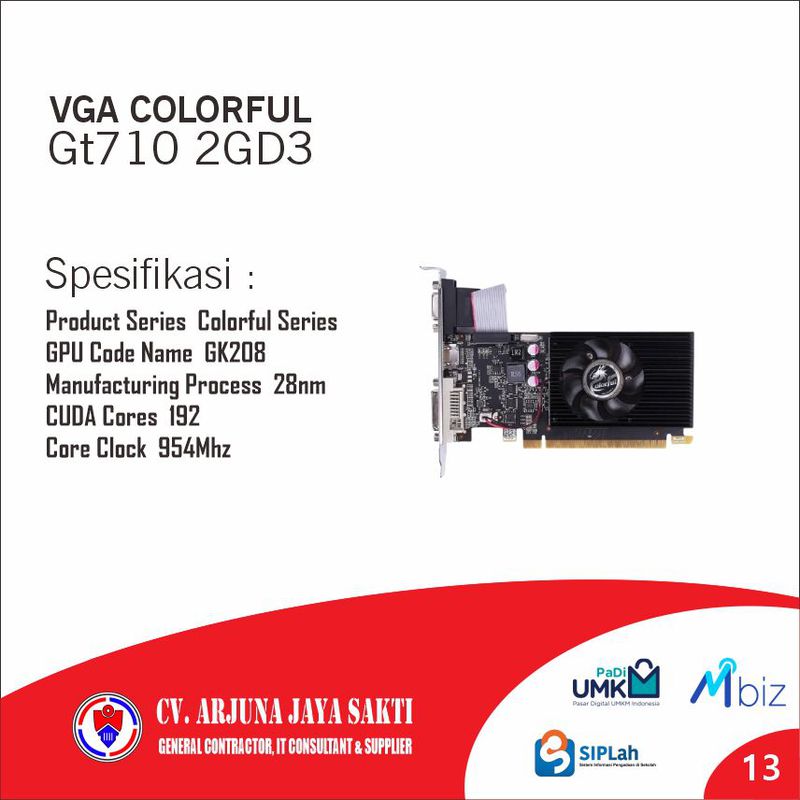 VGA COLORFUL GT710 2GD3