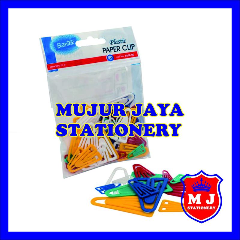 PAPER CLIP PLASTIK (80PCS) BANTEX MJS 169