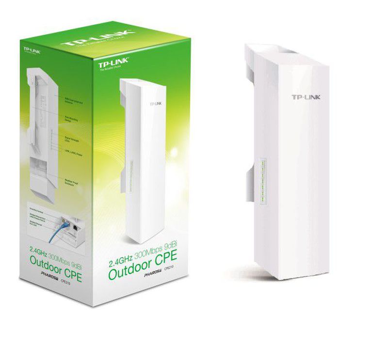 WIRELESS ACCESS POINT TPLINK CPE210 Outdoor 2.4GHz 300Mbps 9dBi / TP LINK