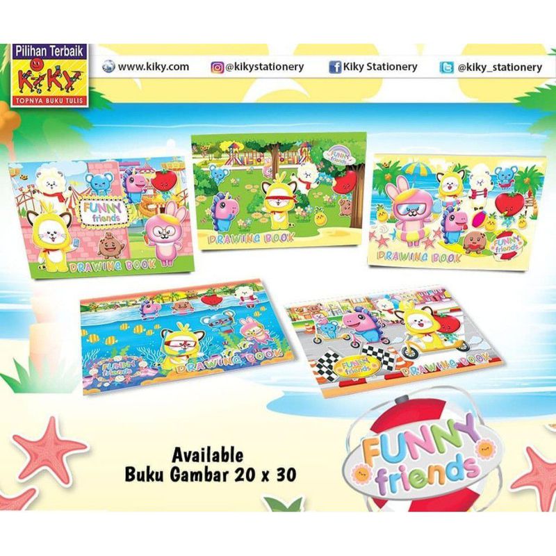 Buku Gambar Kiky - Besar