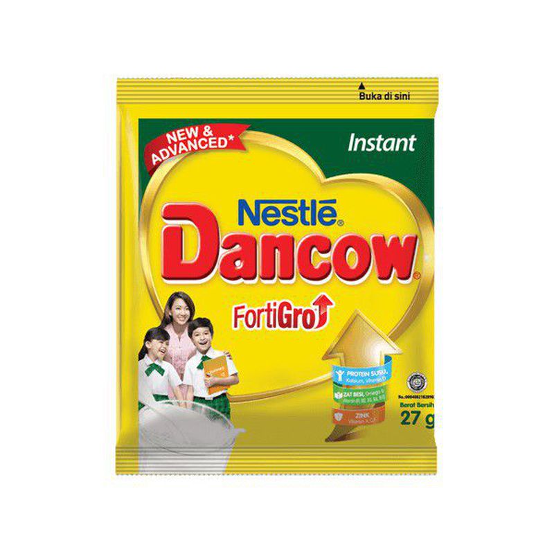 Susu Bubuk Dancow instant kemasan sachet (Dancow Fortigro/Susu Dancow)