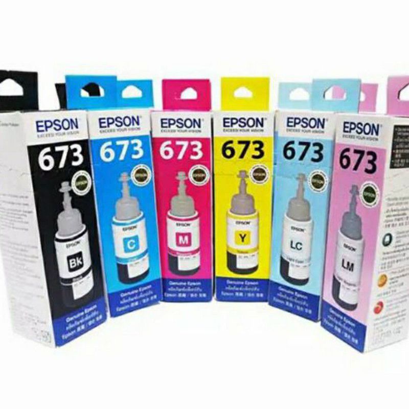 Tinta Epson 673 Original warna yellow
