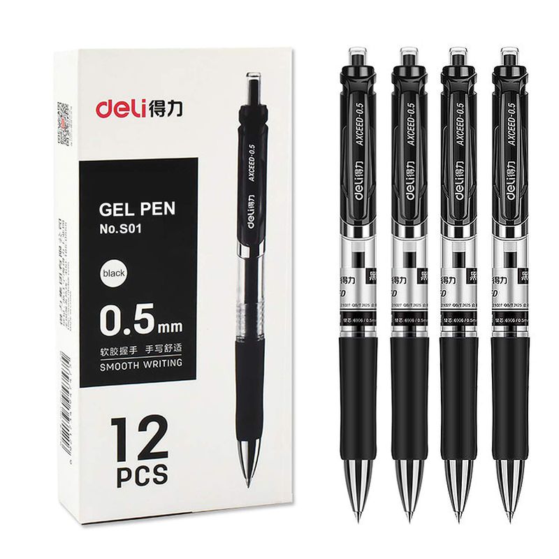 Deli Gel Pen Pulpen Gel Retractable Mm