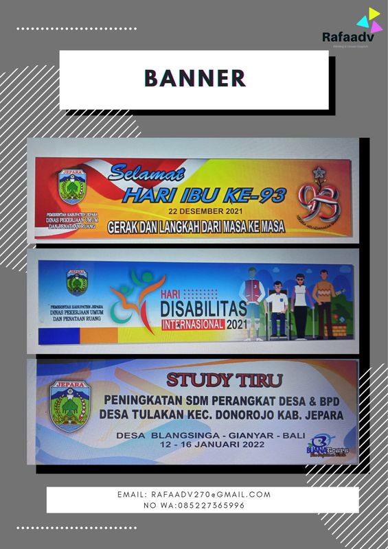 Cetak Banner - Multicolor