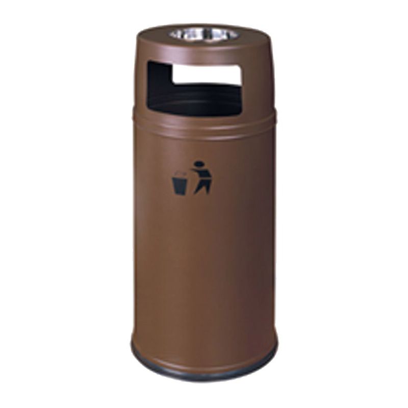 DUST BIN ROUND ASHTRAY BROWN 10096318