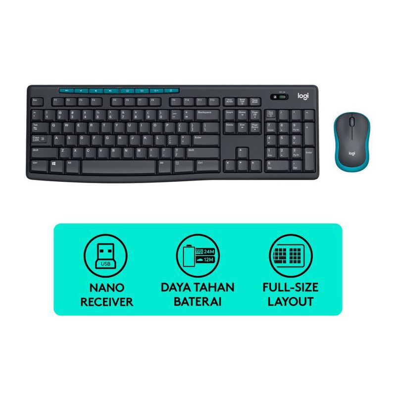 Logitech MK275 Wireless Keyboard Mouse Combo