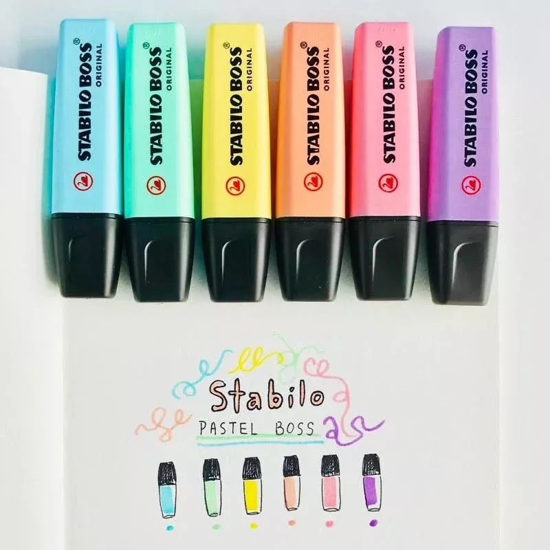 Pack 3 Resaltadores STABILO BOSS Original Pastel - Melocotón, Rosa Y ...