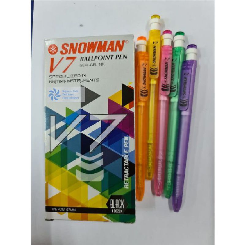 PULPEN SNOWMAN V7 HITAM