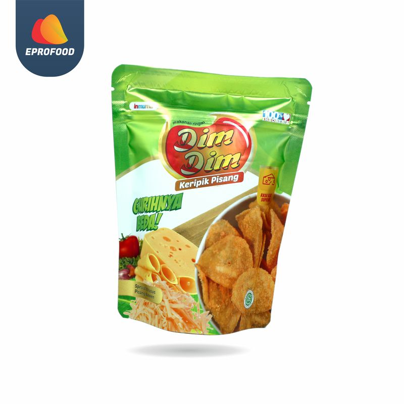 Keripik Pisang Aneka Rasa DIMDIM CHIPS 50gr - Keju