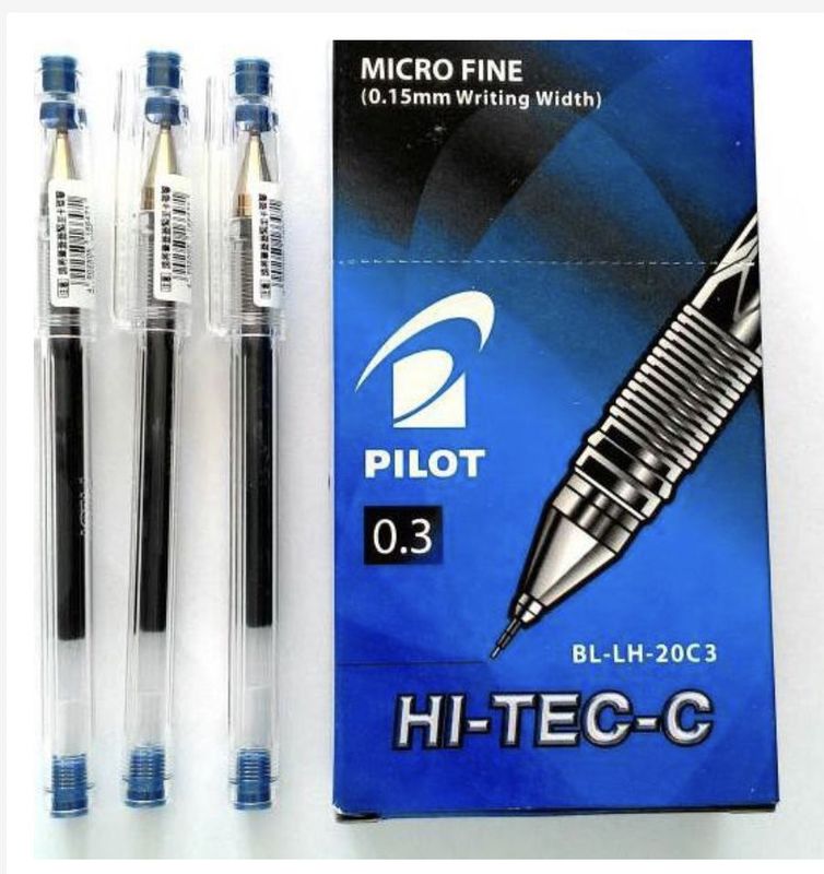 BALLPOINT GEL WARNA HITAM Pulpen Pilot HI-TECH-C - 0.3 mm