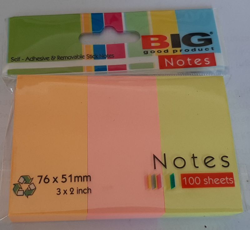 POST IT BIG 3 WARNA (76X51)