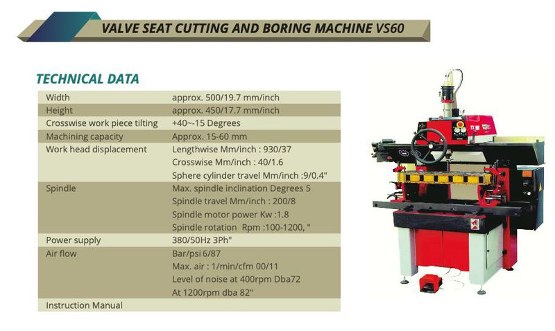 Valve Seat Cutting and Boring Machine - RICHON - VS60