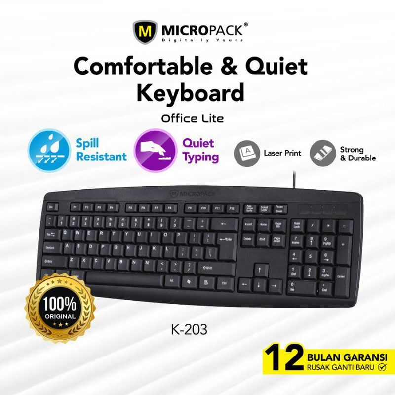 KEYBOARD MICROPACK K203 CLASSIC USB