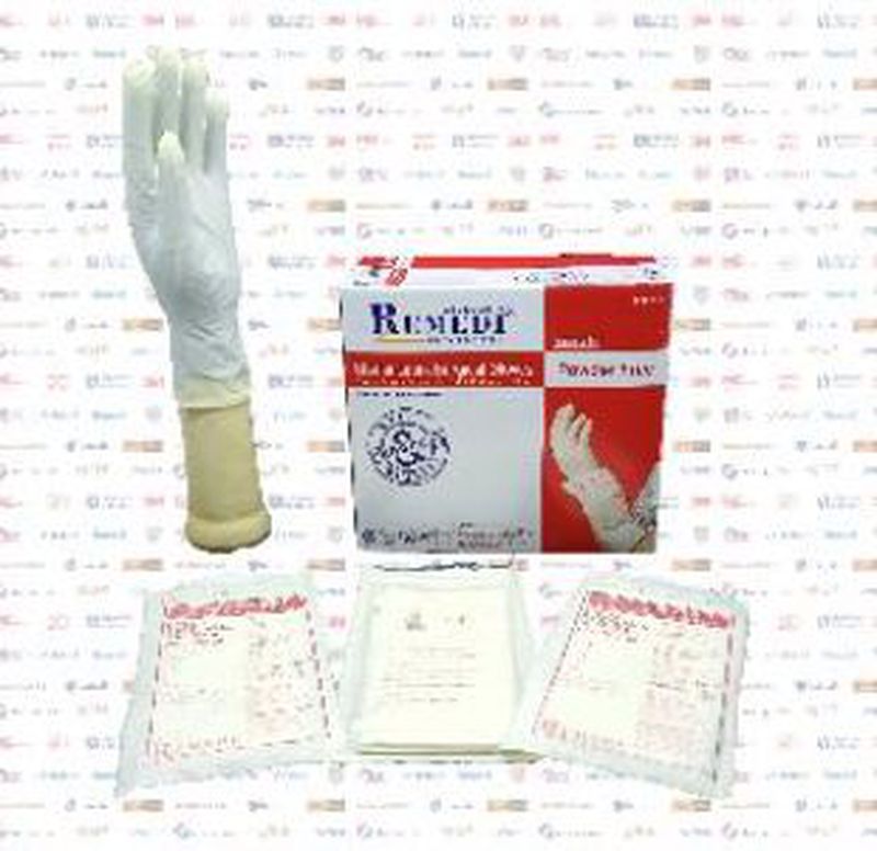 REMEDI STERILE LATEX SURGICAL GLOVES POWDER FREE - 7