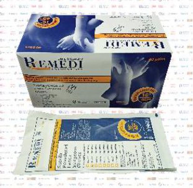 REMEDI ELBOW LENGTH LATEX POWDERED SURGICAL GLOVES - 6,5
