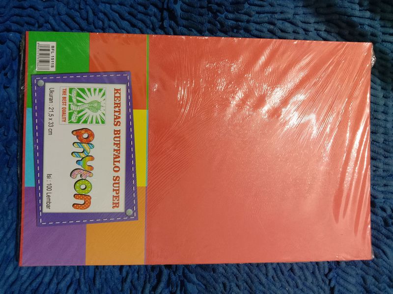 Kertas Buffalo Foliokertas Cover Warna Abu Abu 