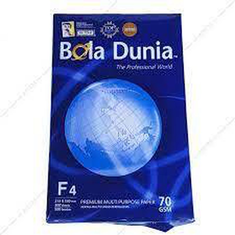 Kertas F4 BOLA DUNIA 70 GRAM