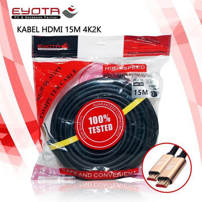 Eyota Kabel HDMI 20 Meter 4K2K Versi 2.0 High