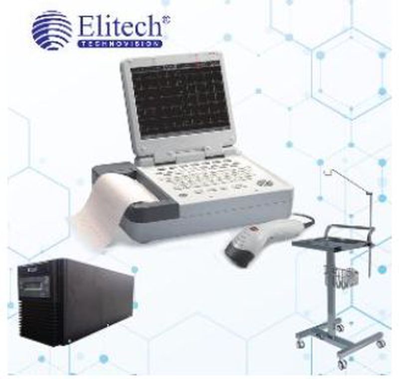 ELITECH - INDONESIA ELECTROCARDIOGRAPH ECG-1200 MED - Trolley+UPS