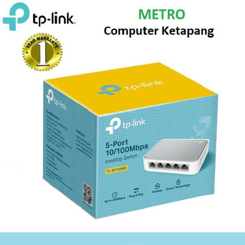 SWITCH HUB TP-LINK TL-1005D (5 PORT)