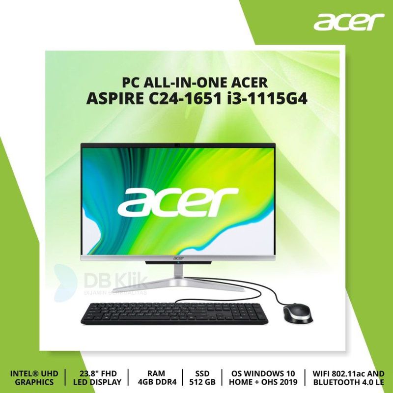 Pc Aio Acer Aspire C I G Gb Gb Windows Ohs