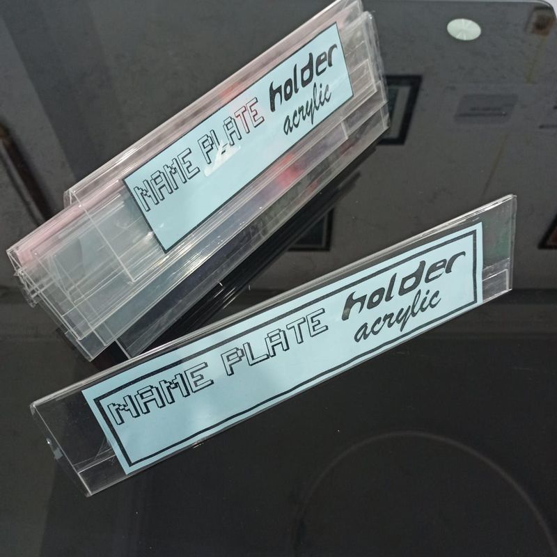 NAME PLATE HOLDER / ACRYLIC MEJA 7X25CM