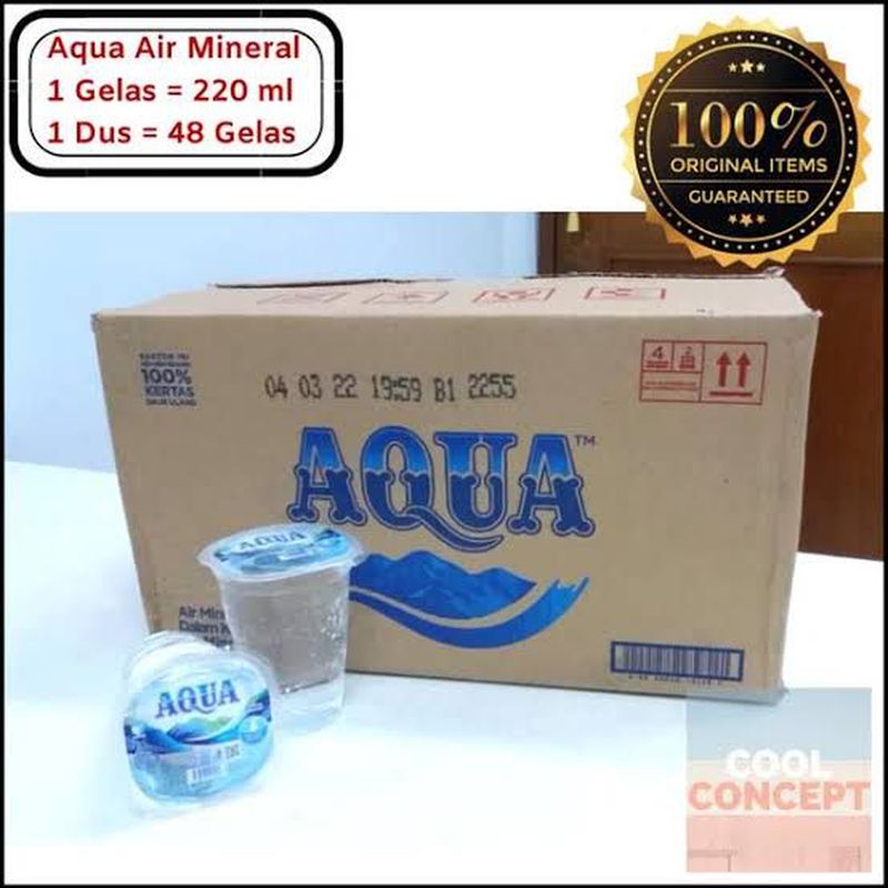 Aqua Air Mineral 220 Ml × 48 Cup 1 Dus 4277