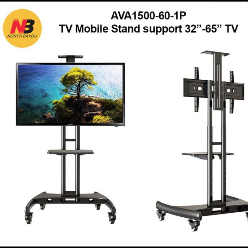 North Bayou Bracket Standing Tv For Inch Ava P Black