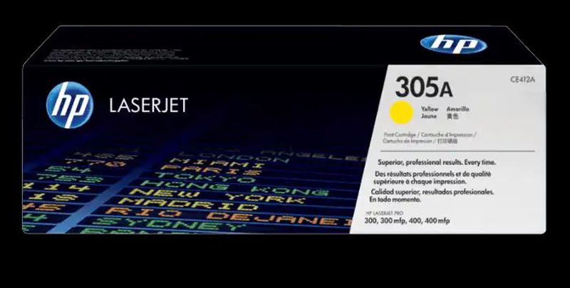 Cartouche Toner Jaune CE412A Compatible HP Laserjet Pro 400 M451NW - Neuf Visiodirect