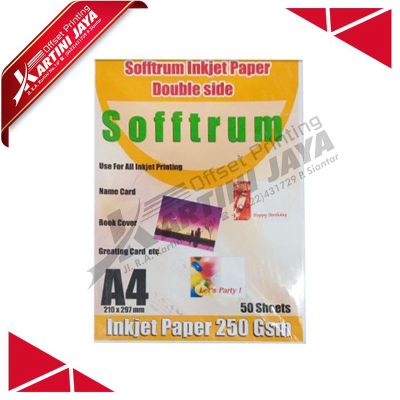 INJEK PAPER DOUBLE SIDE MATTE SOFTRUM 250GSM