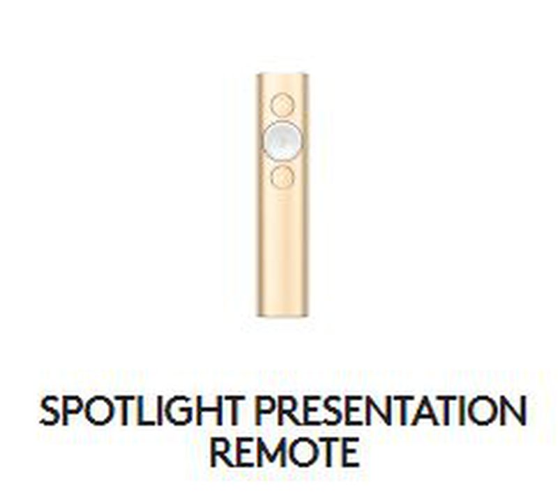 Logitech Spotlight Presentation Remote Gold