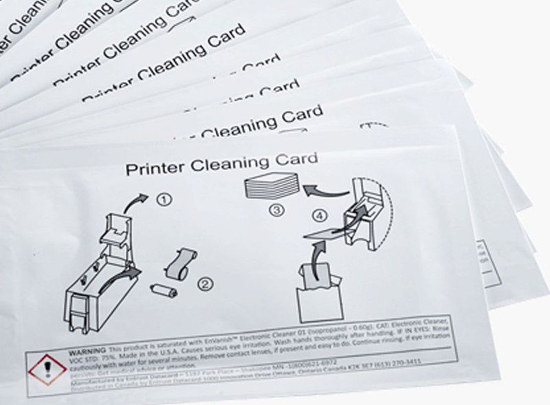 ENTRUST DATACARD CLEANING CARD SD307 ( ISI 5 Pcs )