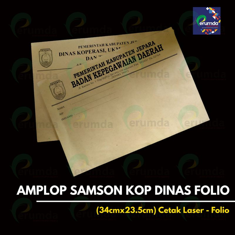 Amplop Samson Kop Dinas Folio