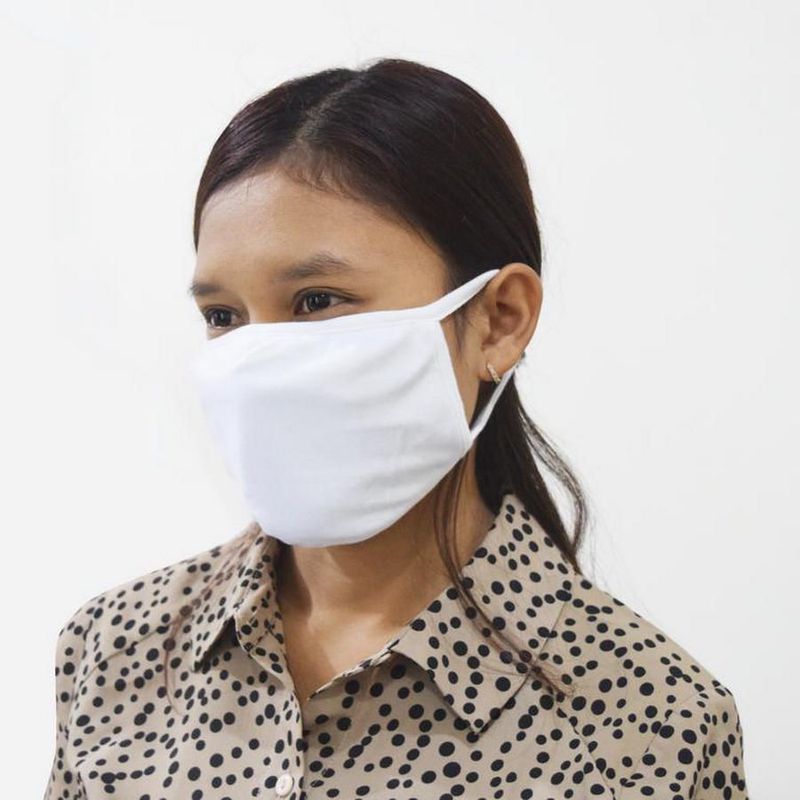 Masker Knit 2 Lapis (100 pcs)