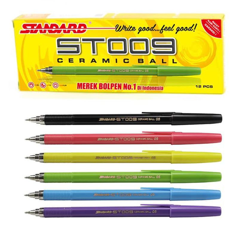 PEN STANDARD ST 009 ( KOTAK) - Biru