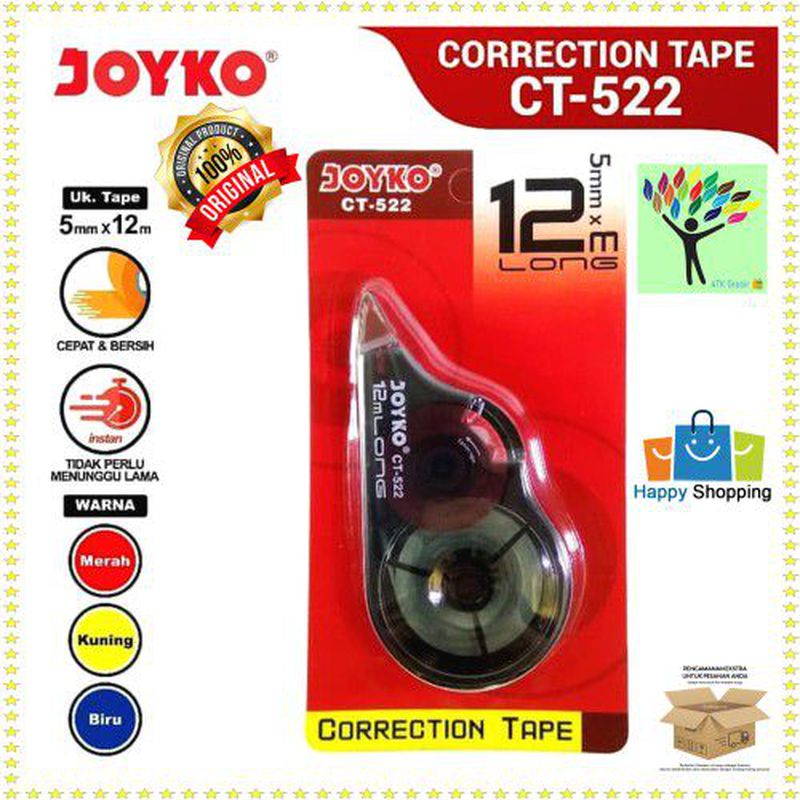 Tipe x Correction Tape CT 522 Joyko 12m